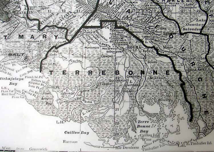 Terrebonne Parish & the Surrounding Parishes